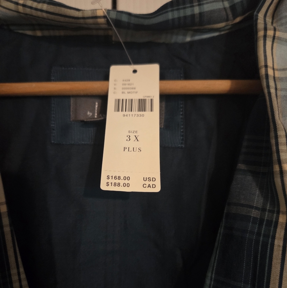 Anthropologie Tommie Zip-Front Midi Dress Green Plaid, size 3X Plus St. Pats - Picture 6 of 9